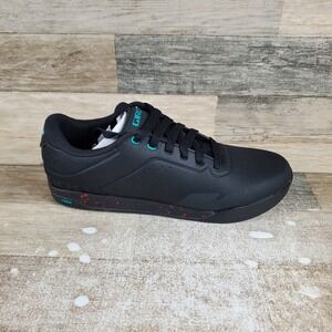 Giro Latch Mens Cycling Shoes Sz 12 Black Leather Lace-Up Low Top Round Toe